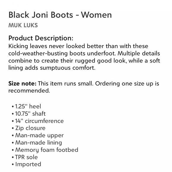 Black MUK LUKS Joni Boots, 7 - Picture 6 of 6